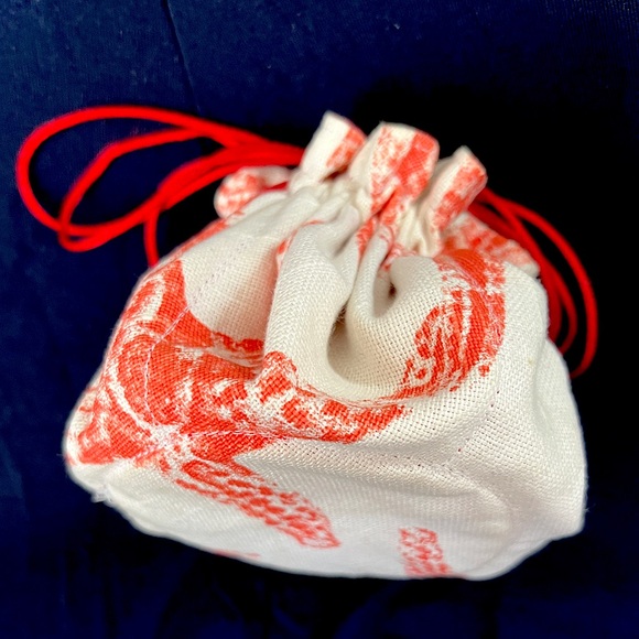 Handmade Japanese Style Satin Lined 8 Compartment Drawstring Purse/Jewelry Bag - Picture 8 of 14